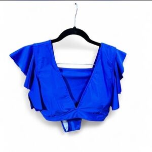 Elegant Blue Women's Bikini Top & Bottom
